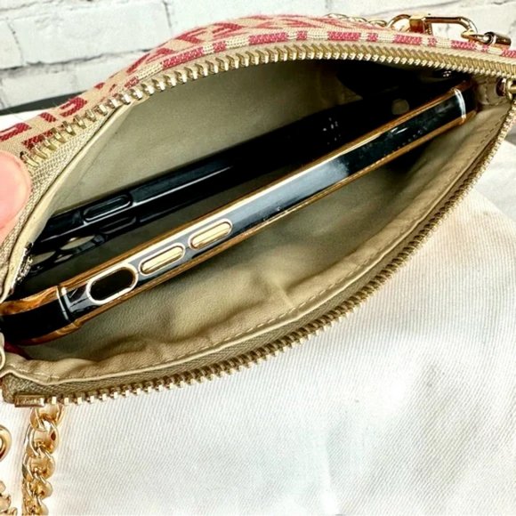 ⭐FENDI Zucca pouch crossbody or bum bag with chain - Picture 16 of 16
